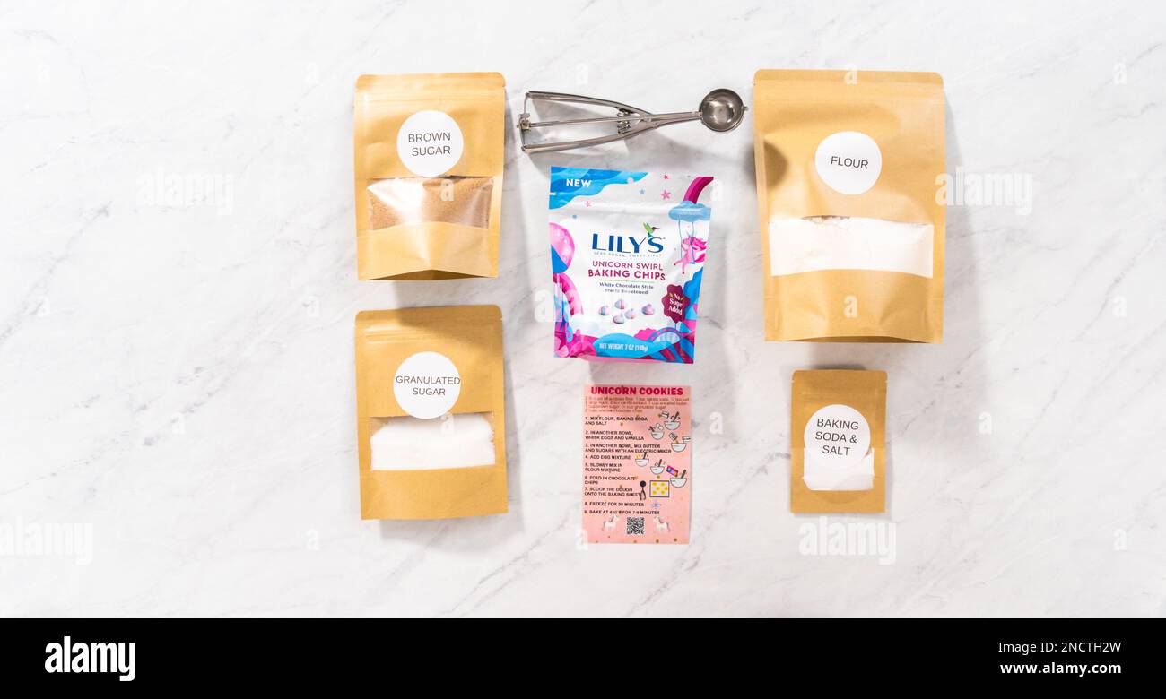 Unicorn Birthday Party favors Stock Photo Alamy