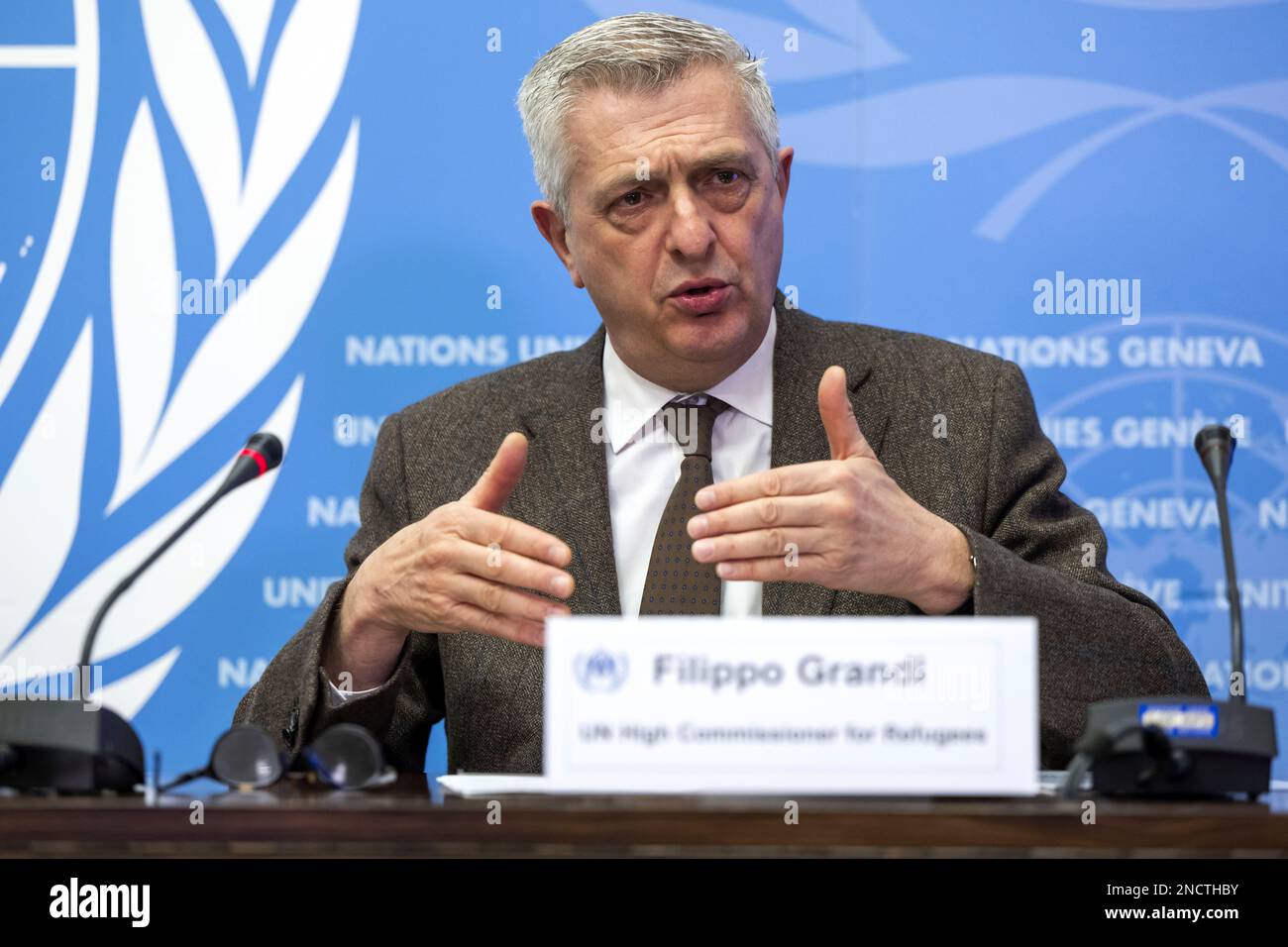 Filippo Grandi, UN High Commissioner for Refugees (UNHCR), speaks about ...