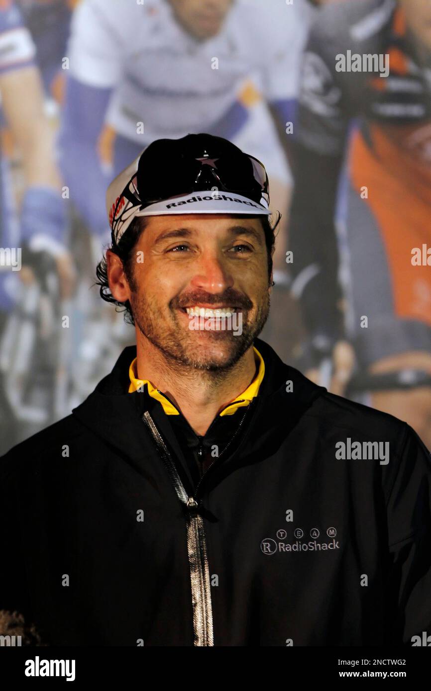 Actor Patrick Dempsey captains Team RadioShack as he and Lance