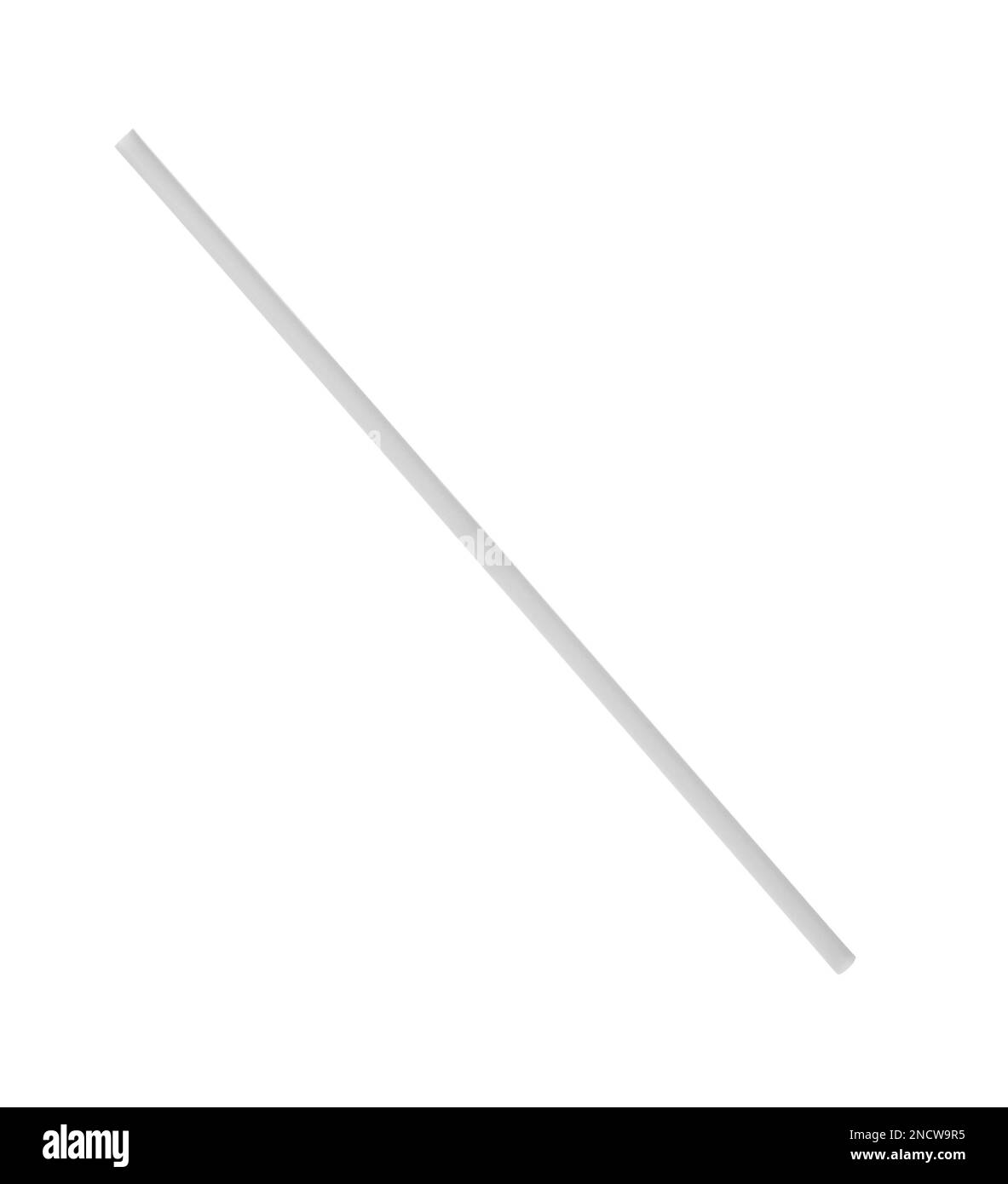 New plastic straw for drink isolated on white Stock Photo - Alamy