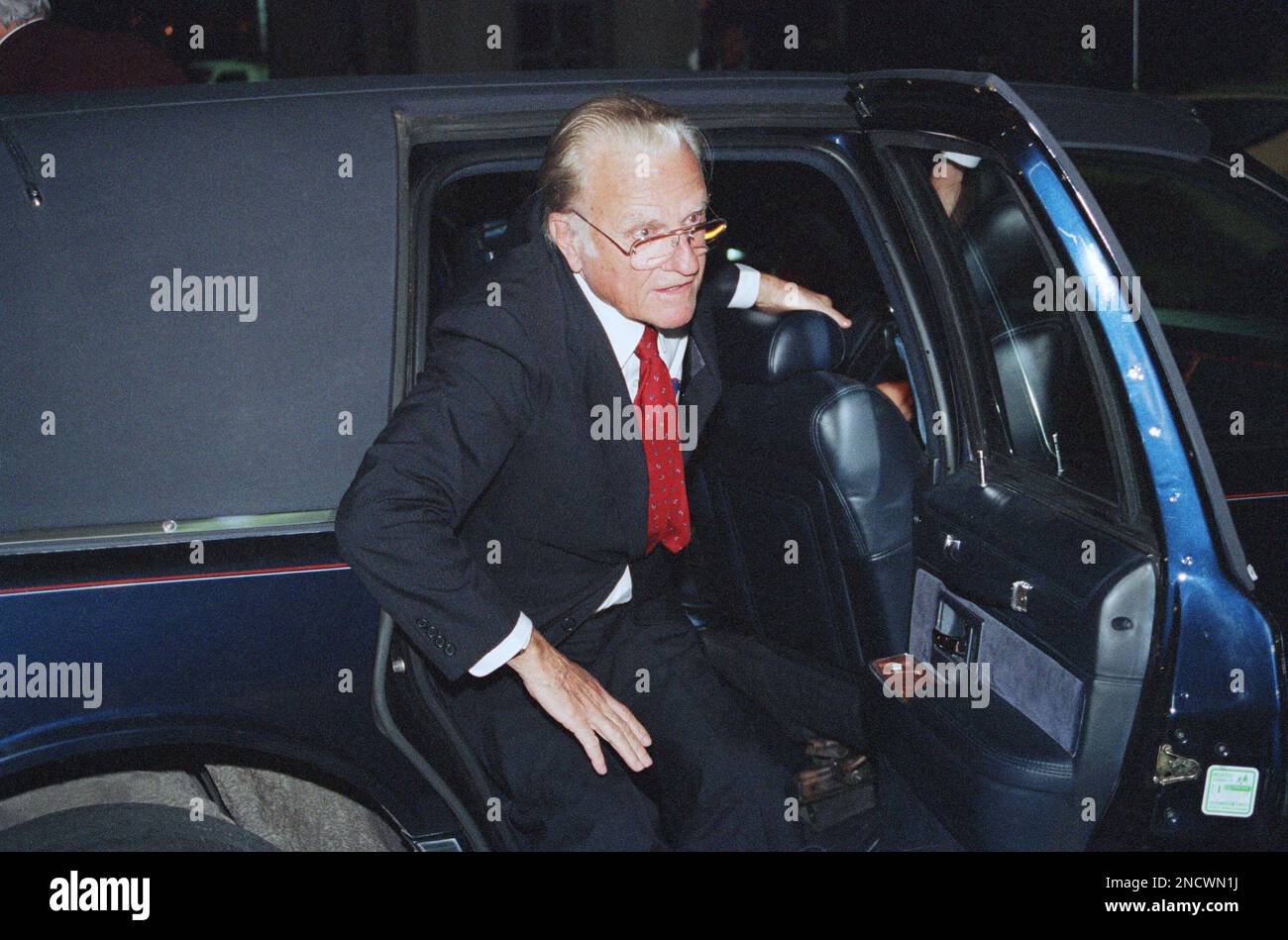 The Rev. Billy Graham arrives at New York HospitalCornell Medical
