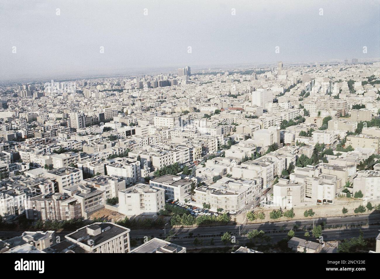 Aerial view of Iran s capital Teheran in June 1986 (AP Photo Stock Aerial view of Iran s capital Teheran in June 1986 (AP Photo Stock