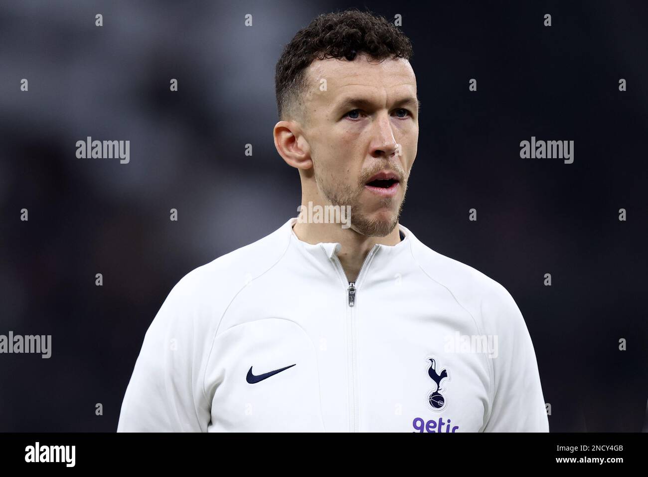 Ivan Perisic of Tottenham Hotspur Fc looks on during the Uefa Champions League round of 16 first leg match between AC Milan and Tottenham Hotspur at Giuseppe Meazza Stadium on February 14, 2023 in Milan, Italy. Stock Photo