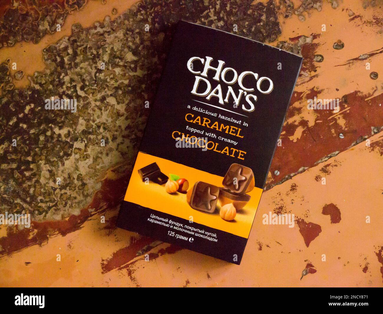CHOCO DAN'S Chocolate candies Stock Photo - Alamy
