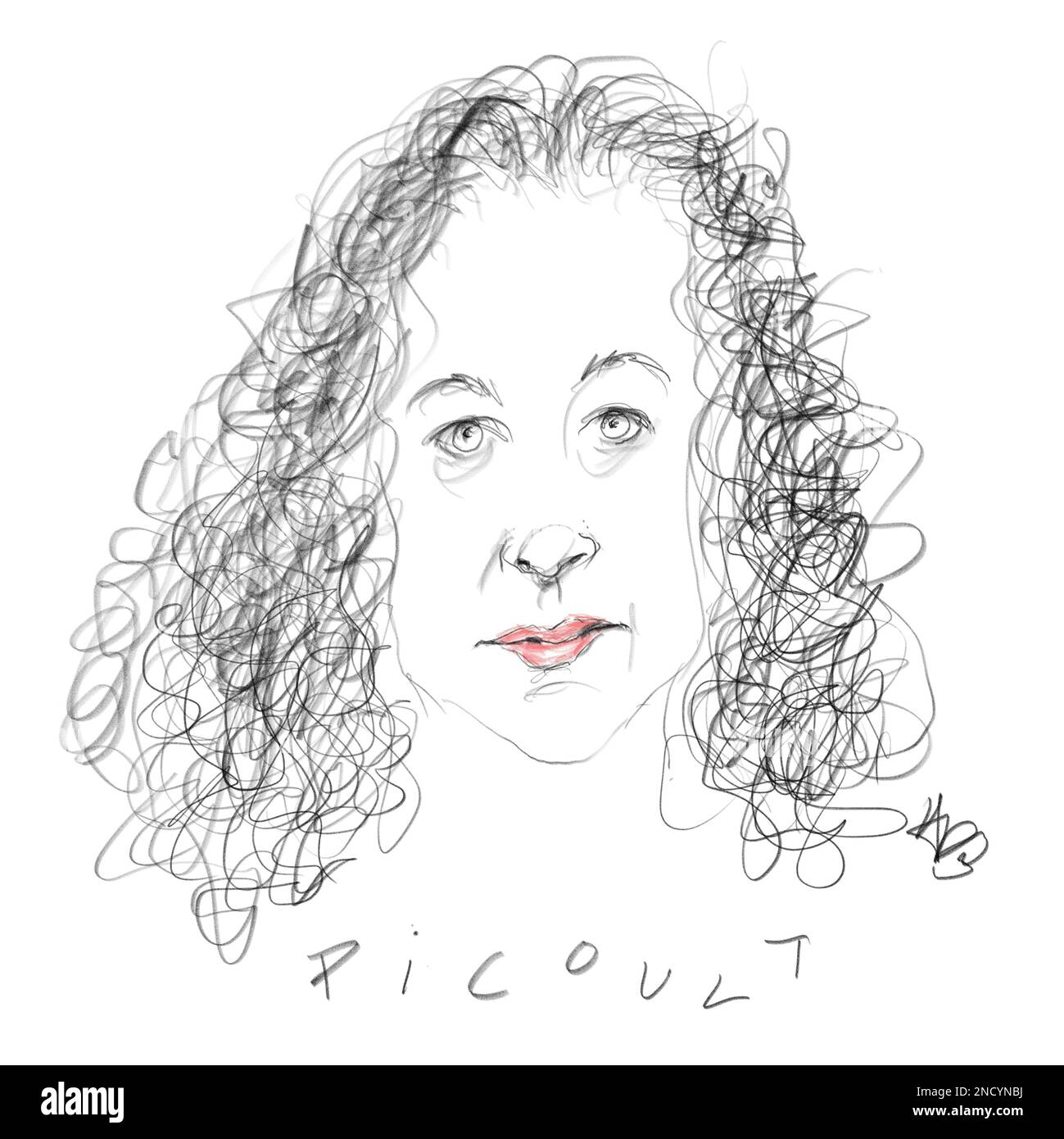 Portrait of the Author Jodi Picoult Stock Photo