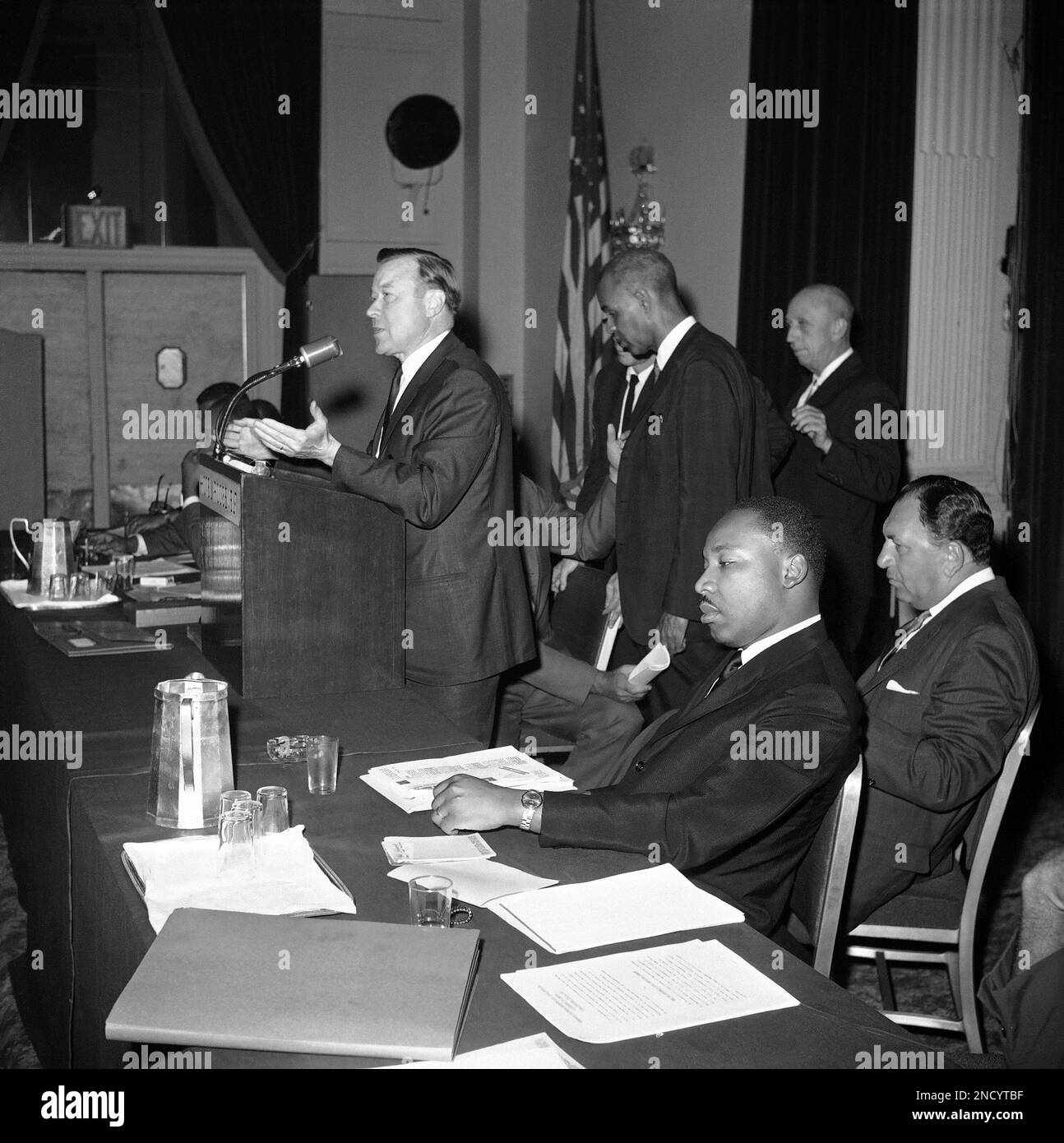 Walter P. Reuther, president of the United Auto Workers Union ...