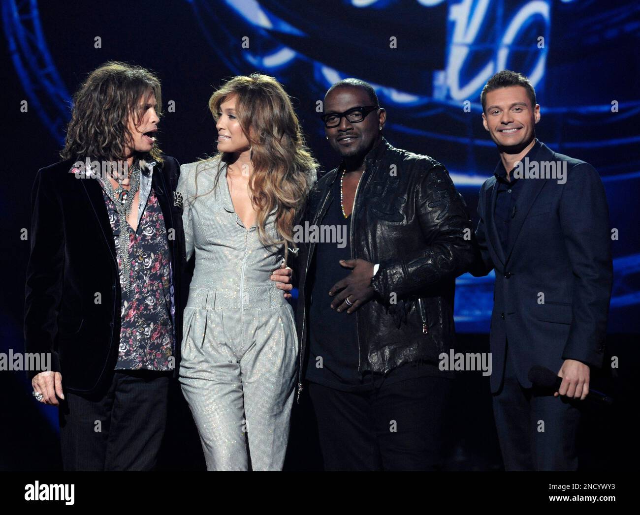From left to right, singer Steven Tyler, singer and actress Jennifer