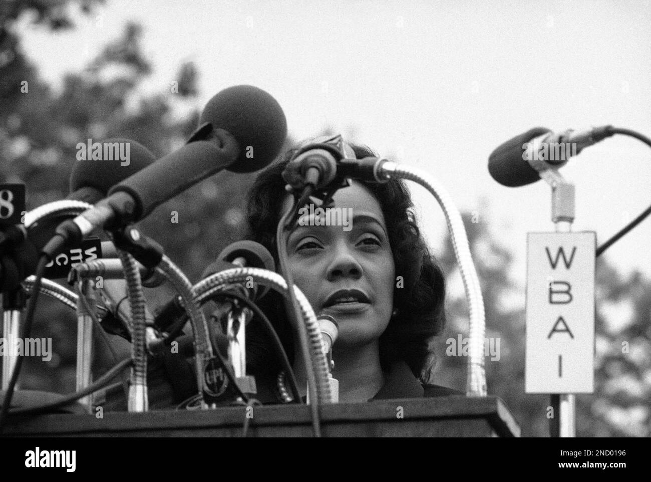 Coretta Scott King, widow of the slain civil rights leader Dr. Martin ...