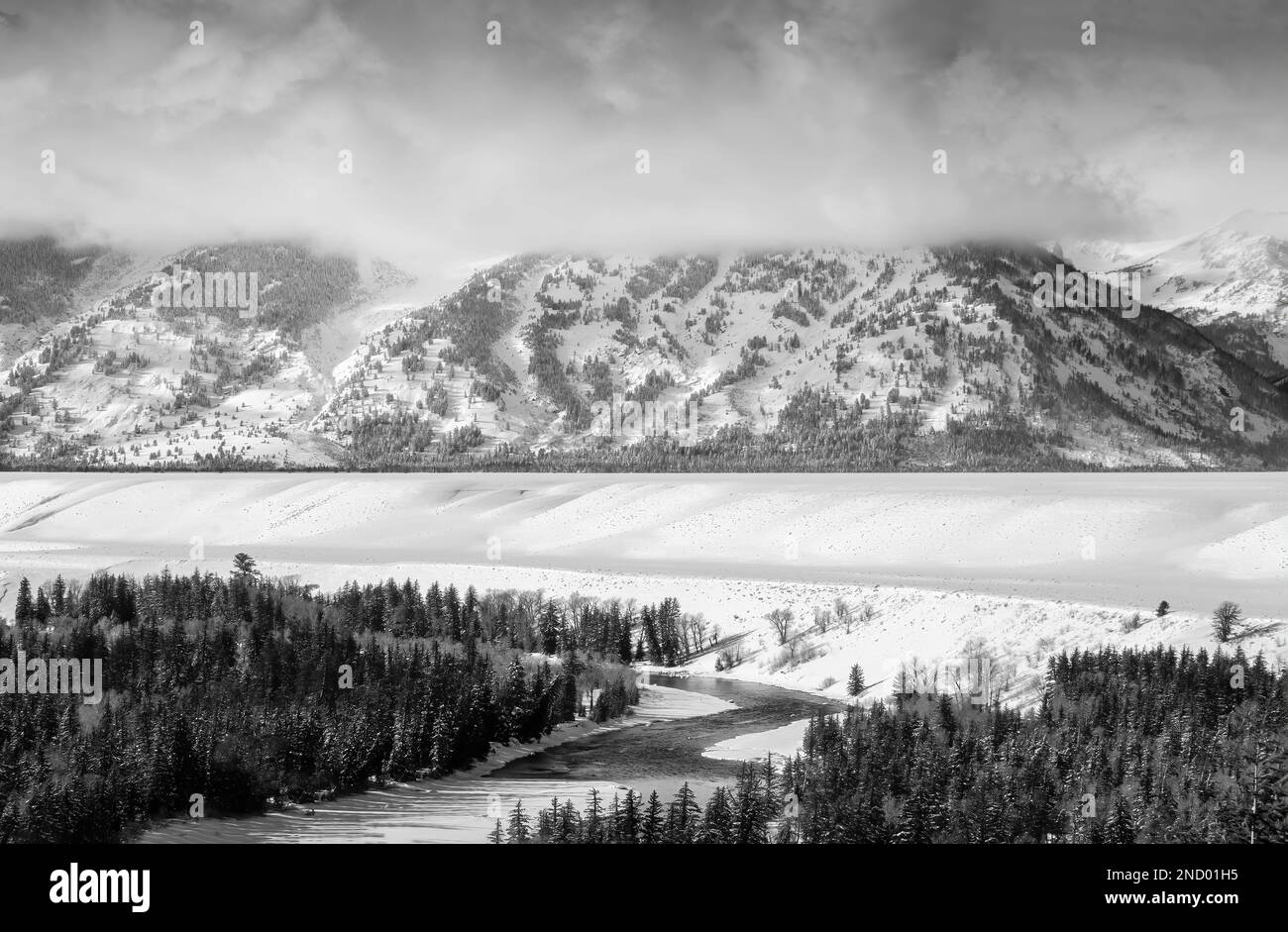 Snake River Grand Tetons Stock Photo Alamy