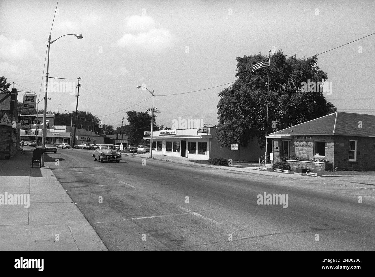 This is the main thoroughfare of Redgranite, Wisconsin, the village of