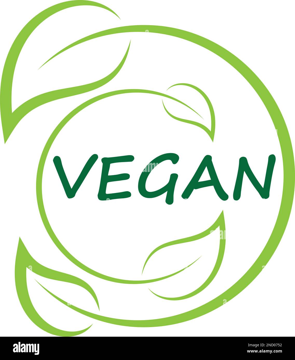 Vegetarian Symbol with Leaves, Vegan Logo, Icon Stock Vector Image ...