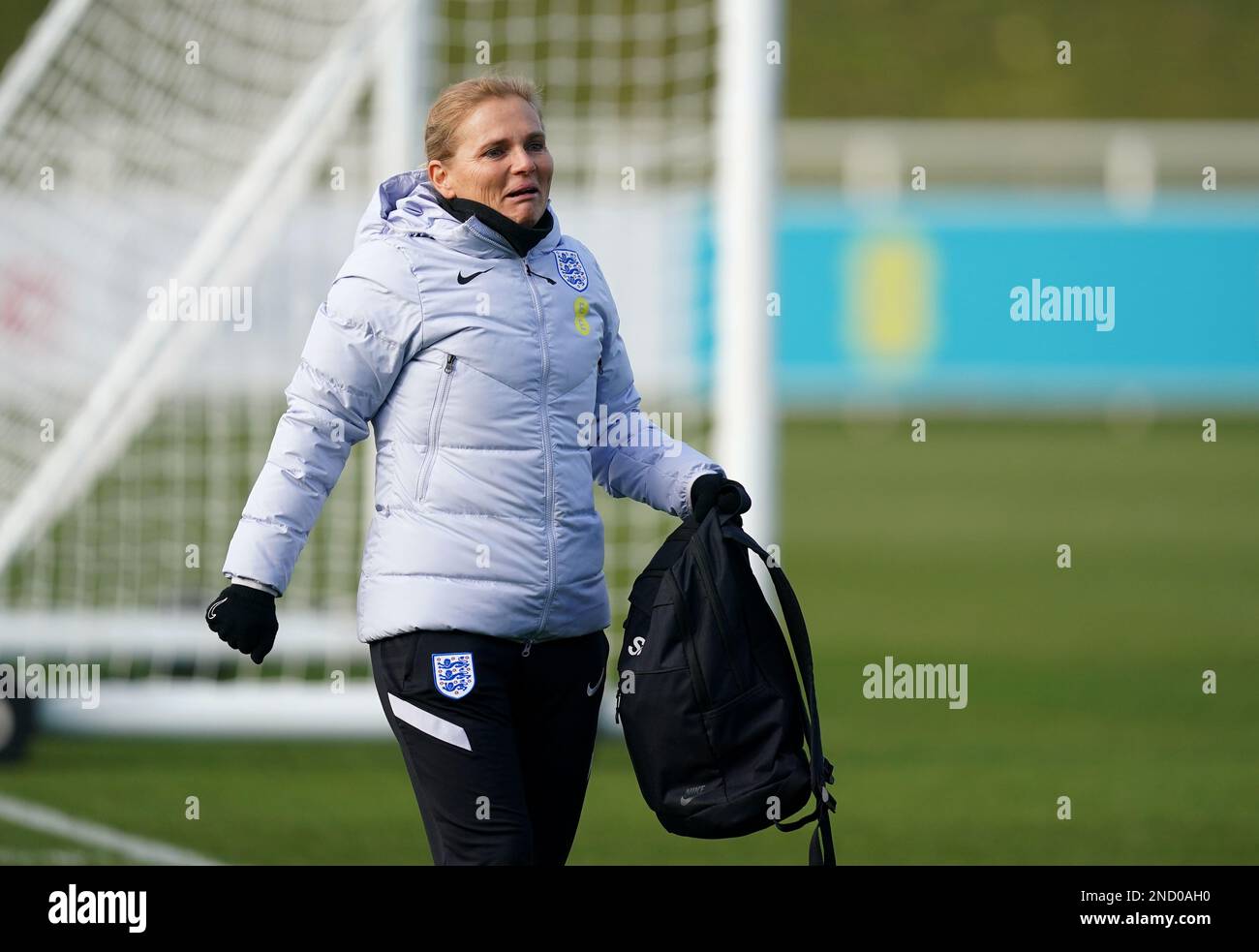 England Manager Sarina Wiegman During A Training Session At St. George ...