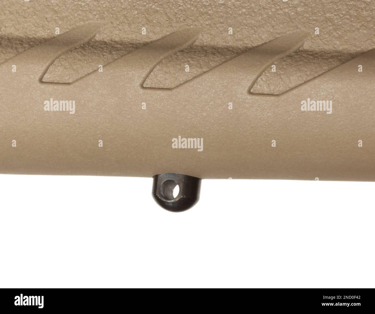 Rifle stock with a sling swivel stud underneath isolated on white Stock Photo Alamy