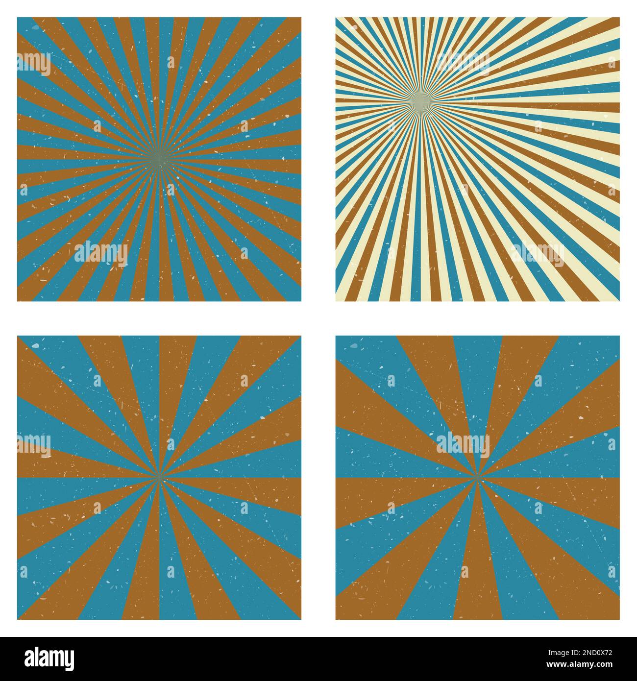 Amazing vintage backgrounds. Abstract sunburst covers with radial rays