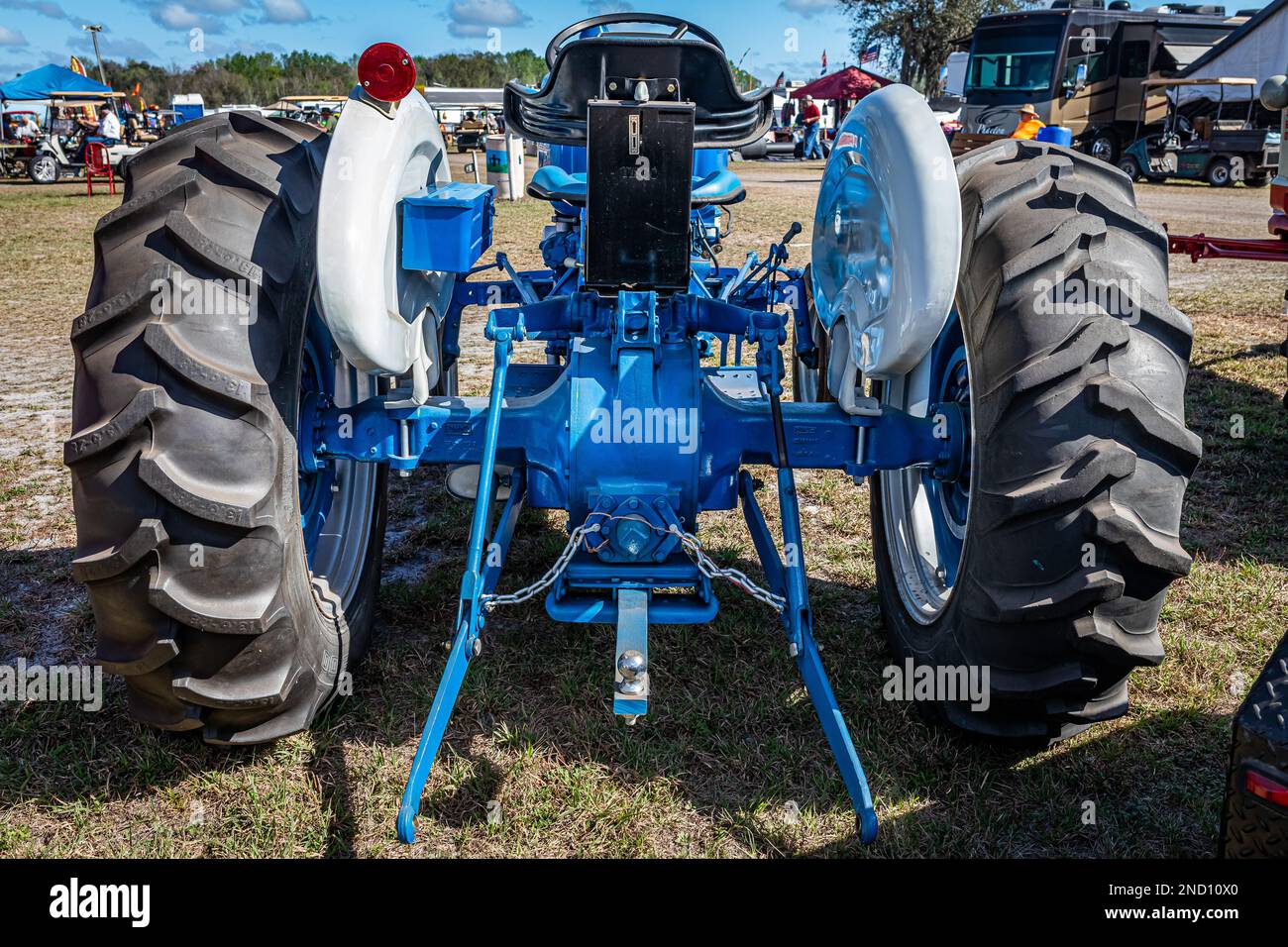 Fort Meade, FL February 24, 2022 High perspective rear view of a 1965 Ford 300 Utility