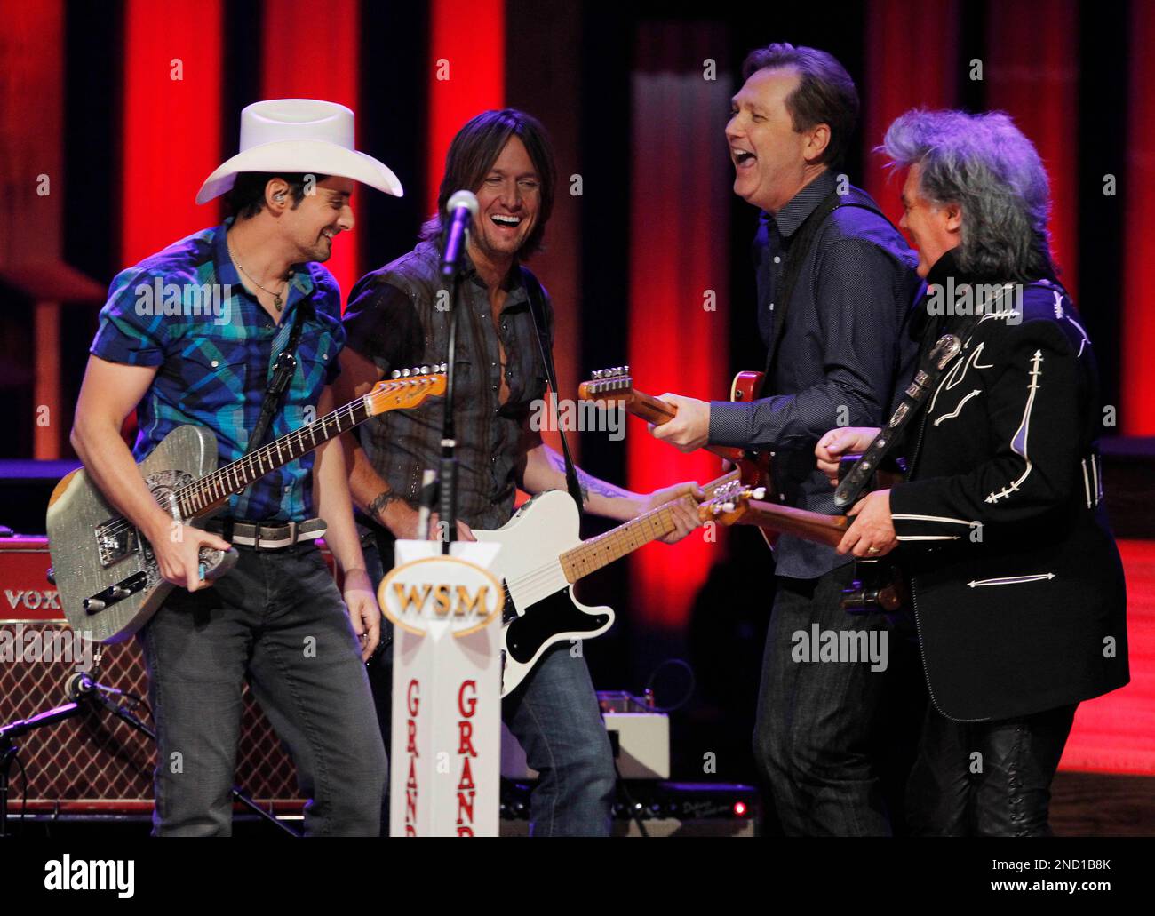 Brad Paisley, Keith Urban, Steve Wariner and Marty Stuart, from left