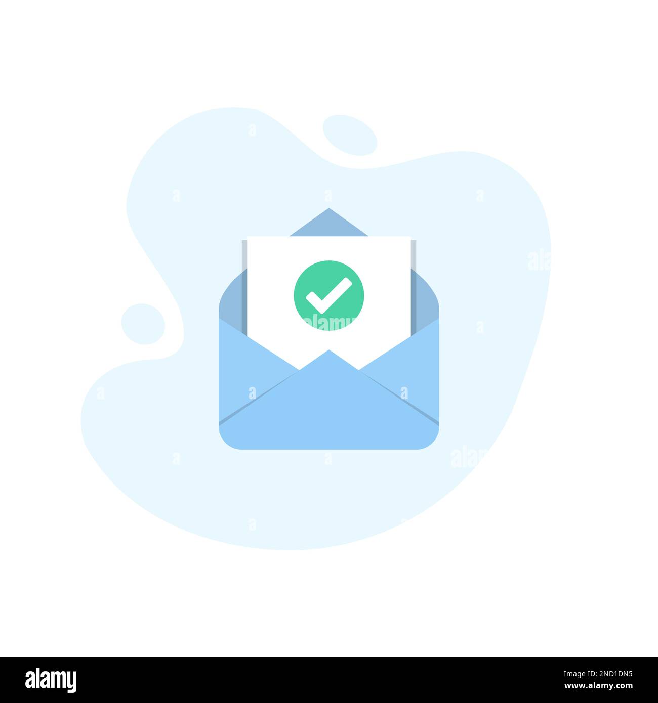 Yellow envelope check mark icon hi-res stock photography and images - Alamy