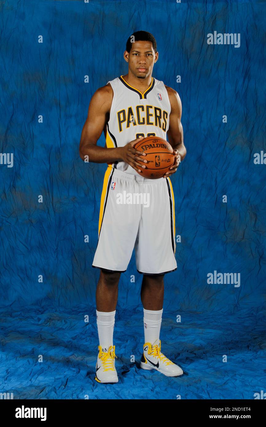 Indiana Pacers Danny Granger poses during the NBA basketball team s media day in Indianapolis Monday Sept. 27 2010. AP Photo Michael Conroy Stock Photo Alamy