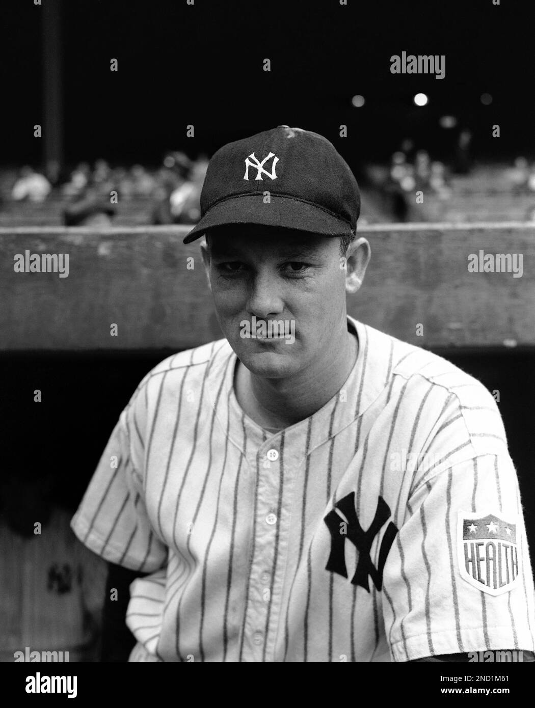 New York Yankees Baseball team pitcher Norman “Red” Branch in August 1942.  (AP Photo Stock Photo - Alamy