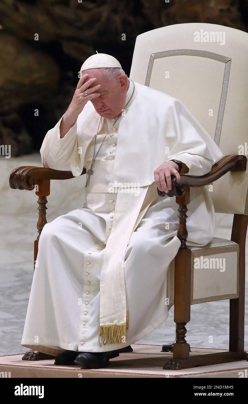 Vatican City (Vaticano), February 15th, 2023. Pope Francis leads the