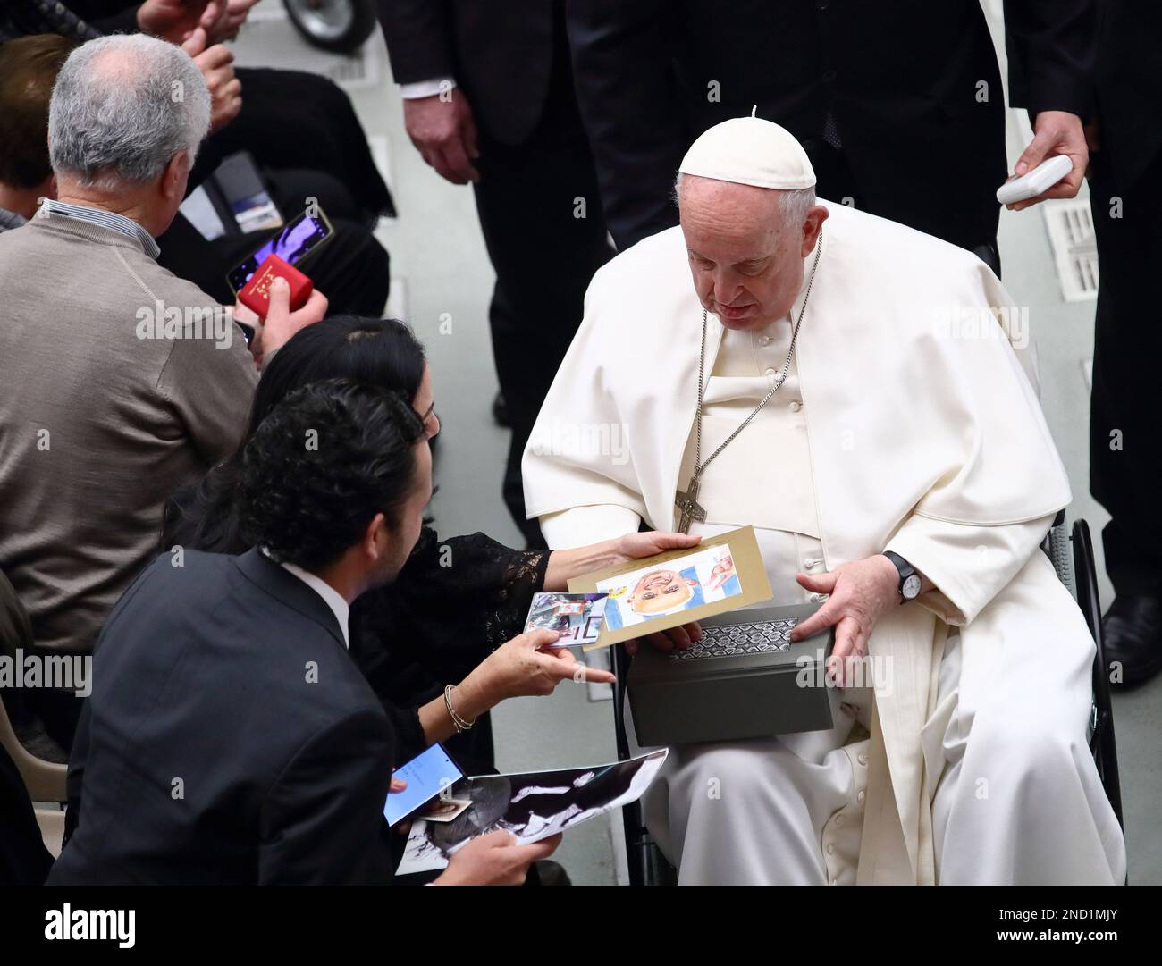 Vatican City (Vaticano), February 15th, 2023. Pope Francis leads the