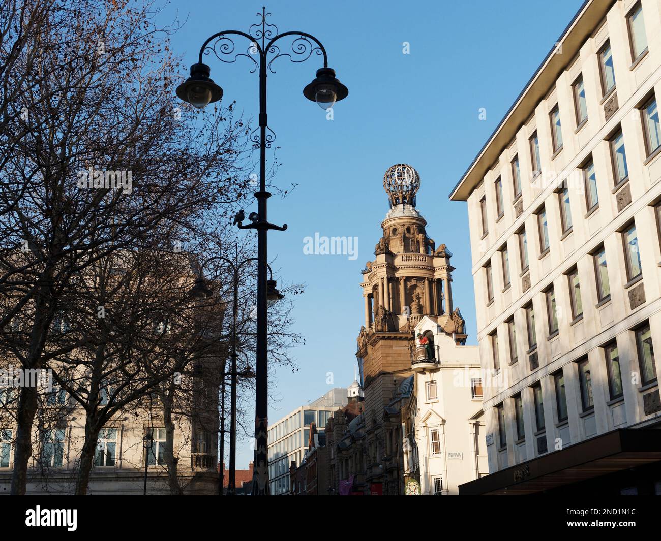 Looking towards St Martins Lane in London including The Bulls Head Pub