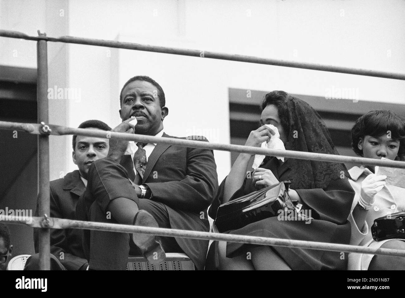 Mrs. Coretta Scott King, widow of the slain civil rights leader, cries ...