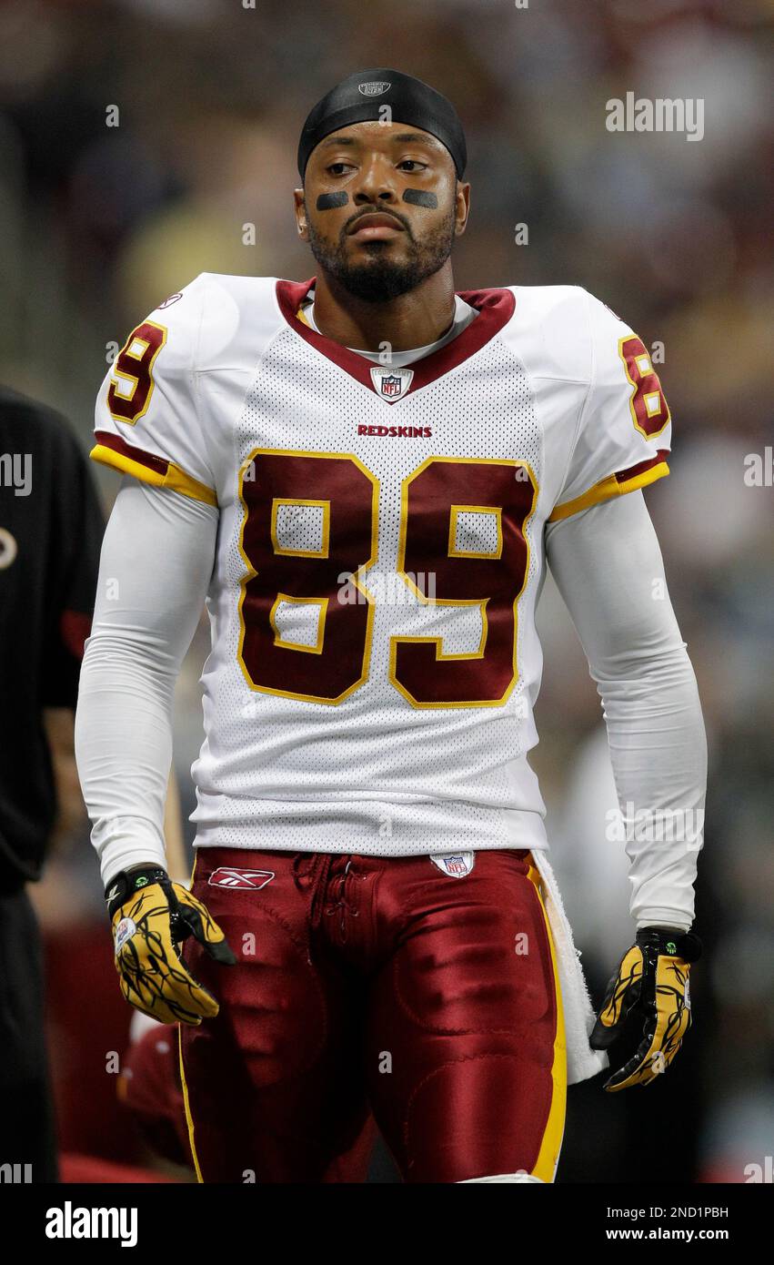 Washington Redskins wide receiver Santana Moss is seen on the