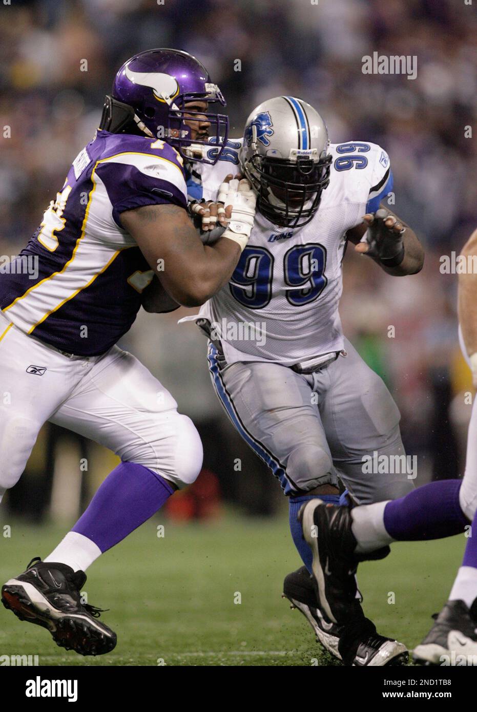 Detroit Lions defensive tackle Corey Williams (99) fires up the crowd  during an NFL football game against the San Diego Chargers in Detroit,  Saturday, Dec. 24, 2011. (AP Photo/Rick Osentoski Stock Photo - Alamy