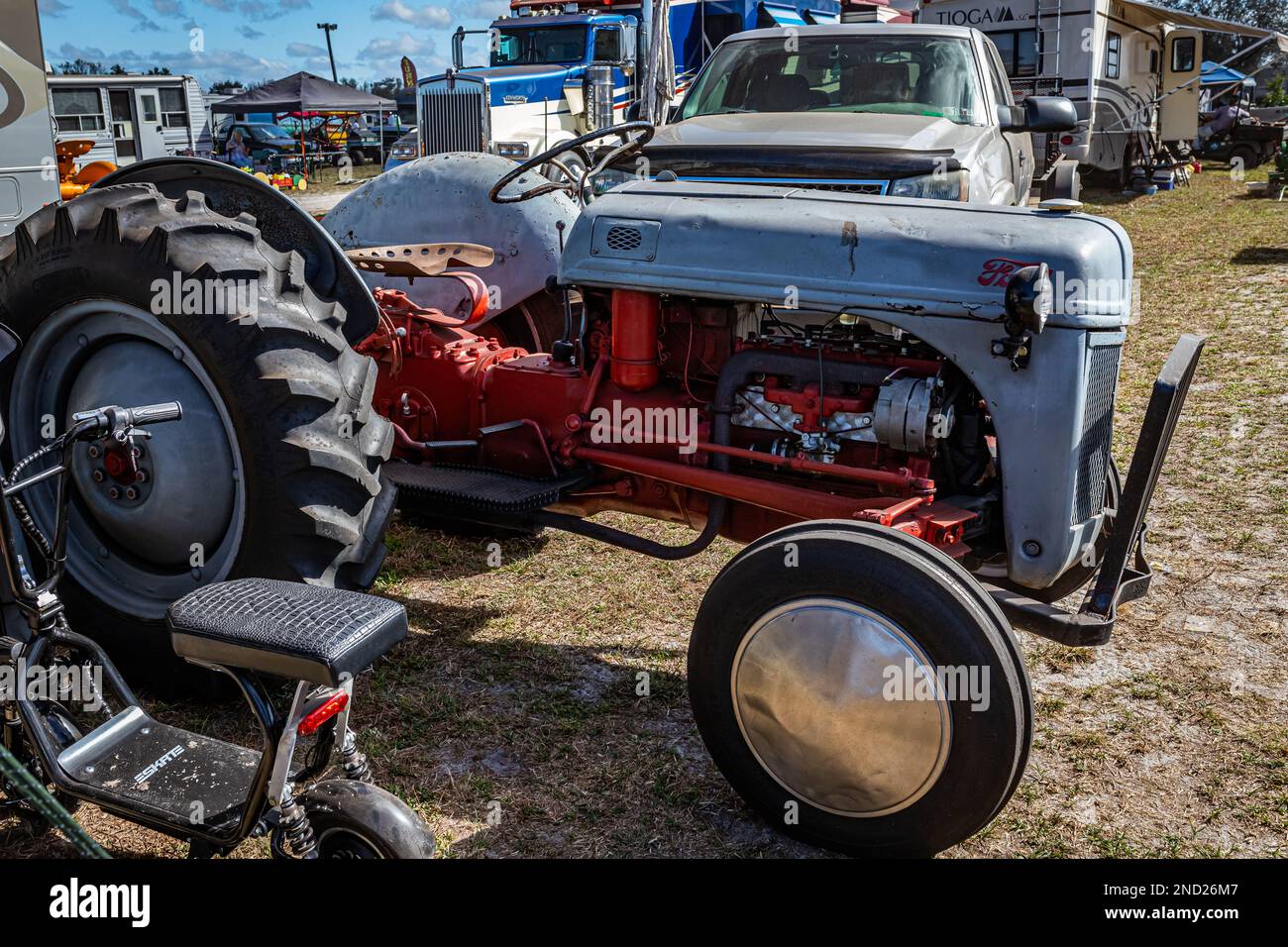 Fort Meade, FL February 24, 2022 High perspective side view of a