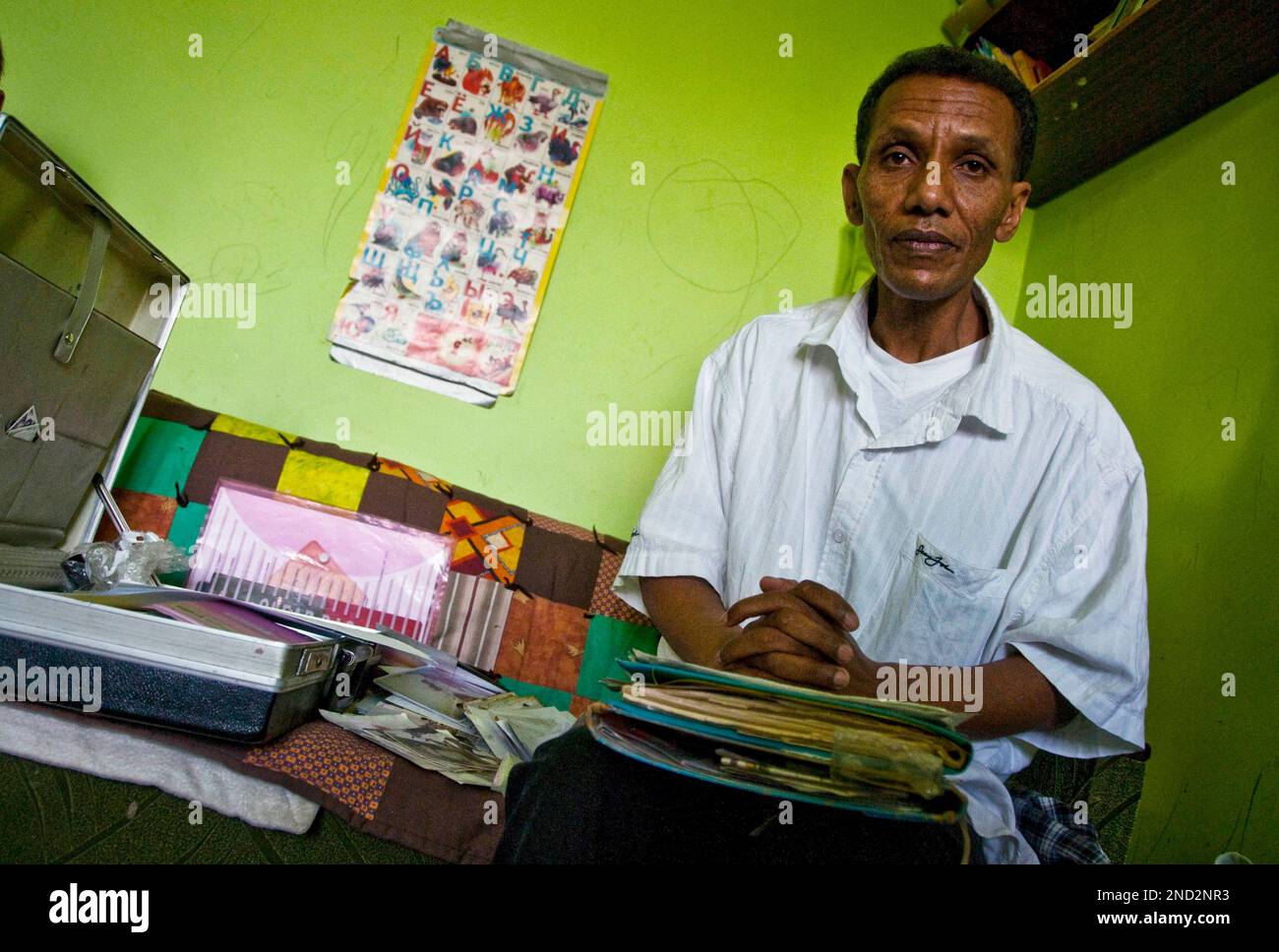 Haymanot Tesgaye, an Ethiopian fighter pilot, who came to Tokmok in