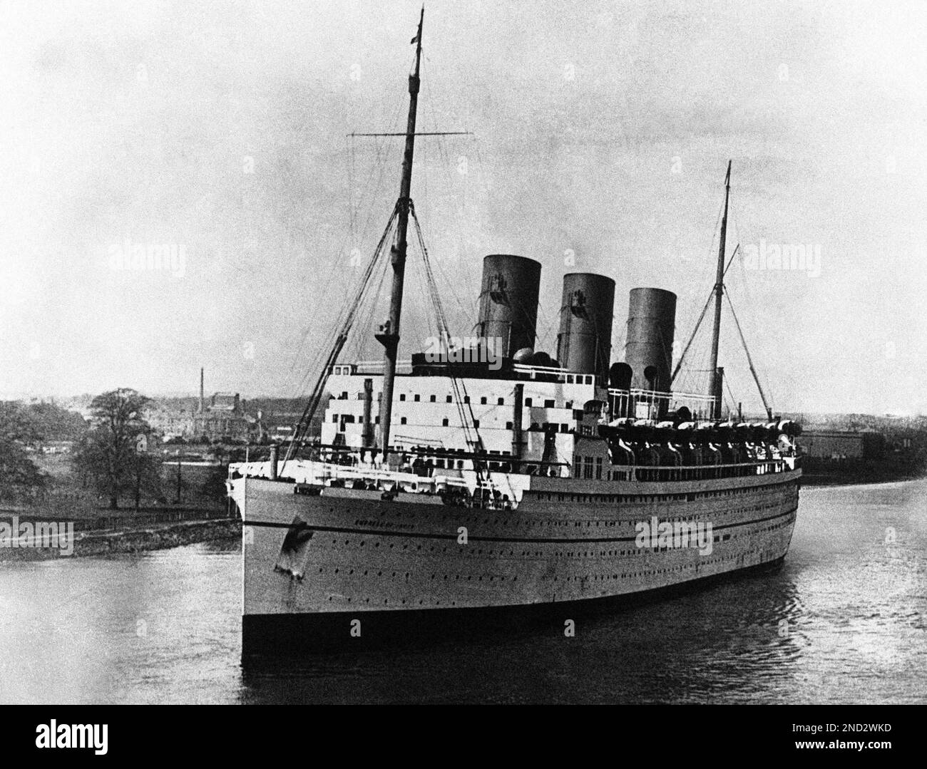 RMS Empress of Japan, a Canadian Pacific Line ocean liner shown around