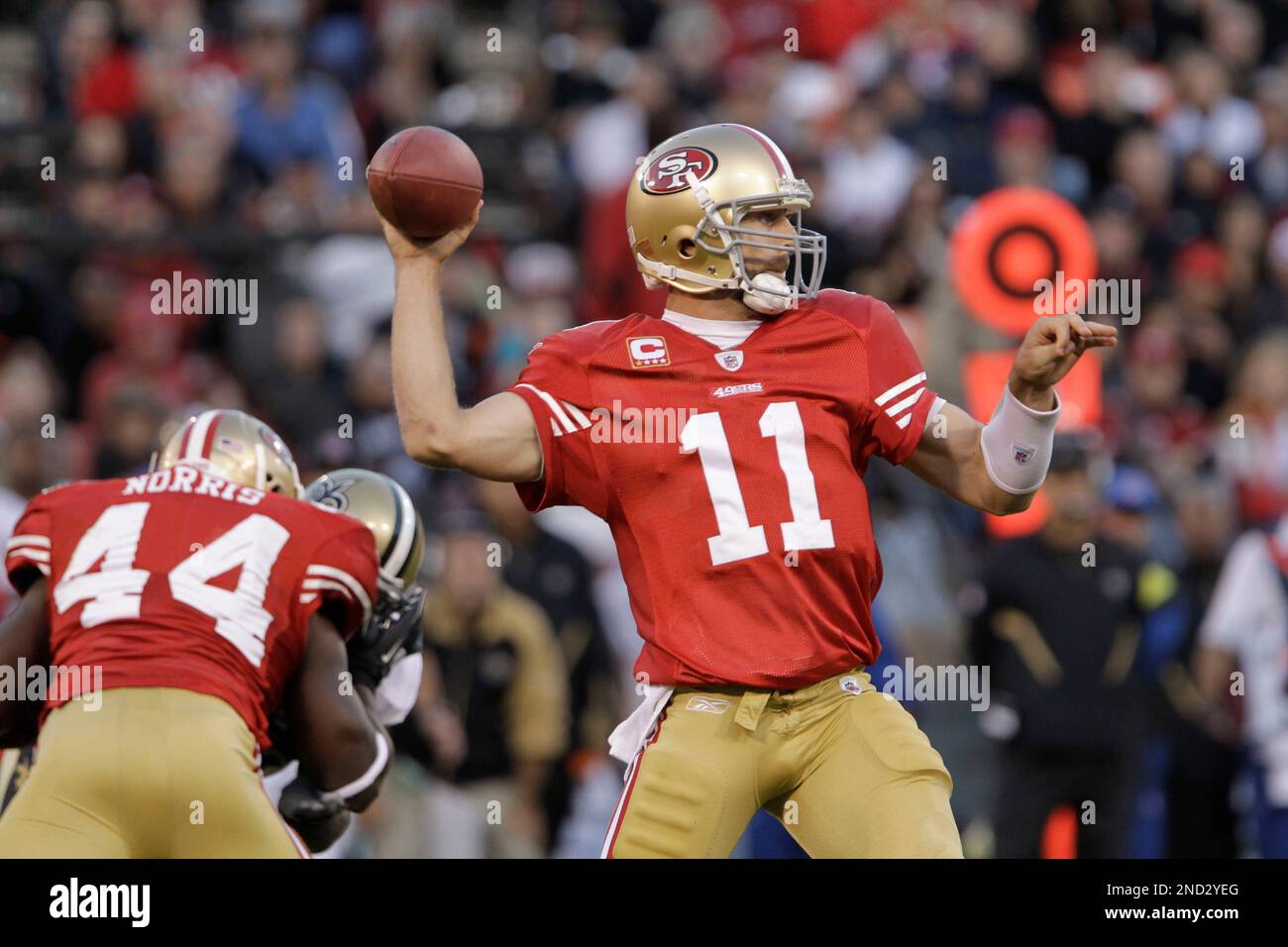 San Francisco 49ers quarterback Alex Smith (11) in action during the