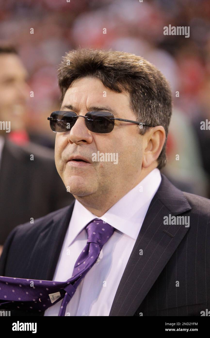 Former San Francisco 49ers owner Edward J. DeBartolo Jr., delivers the  eulogy during a memorial service at Grace Cathedral for San Francisco 49ers  great Dwight Clark, Wednesday, Aug. 1, 2018, in San