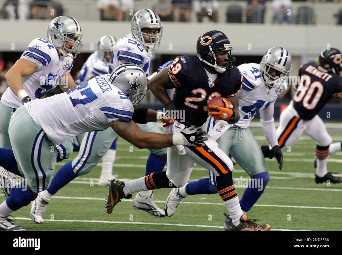 Dallas Cowboys defensive end Jason Hatcher, left, cornerback Terence ...