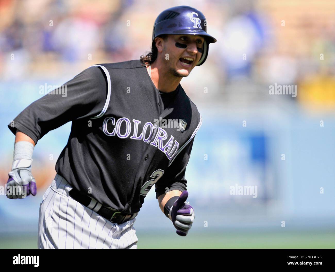 Colorado Rockies Troy Tulowitzki Celebrates As He Rounds Third Base colorado-rockies-troy-tulowitzki-celebrates-as-he-rounds-third-base