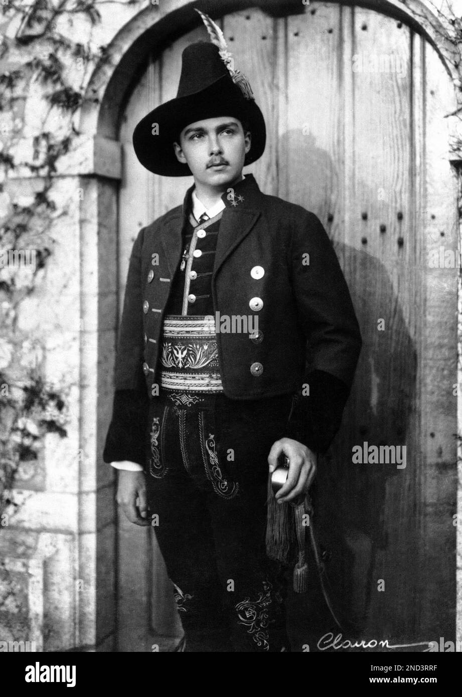 Archduke Otto von Habsburg in uniform of a captain of theTyrolean