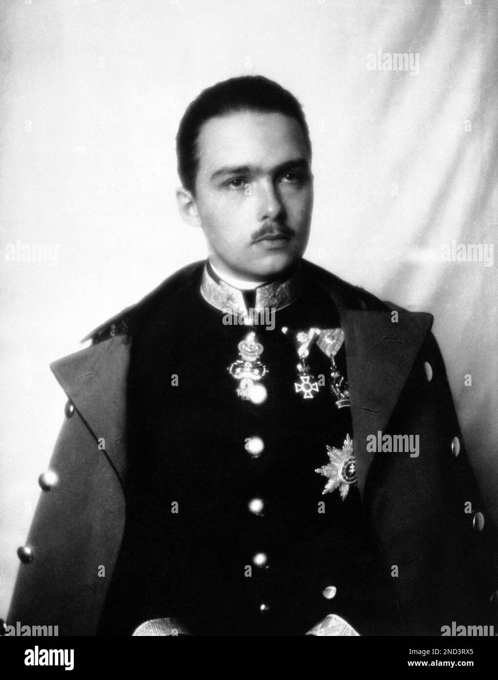 Latest portrait of the Archduke Otto von Habsburg who figures