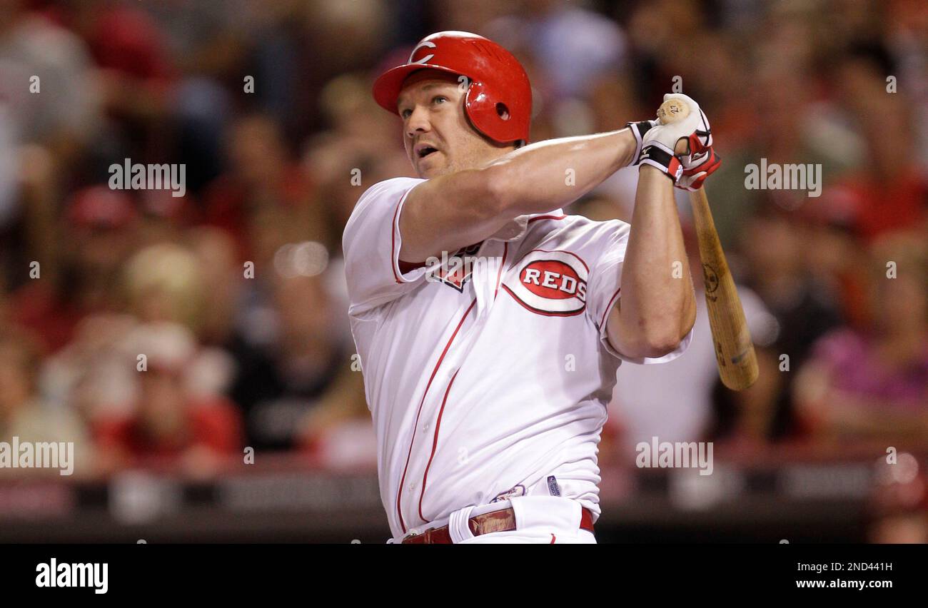 Cincinnati Reds third baseman Scott Rolen in action against the