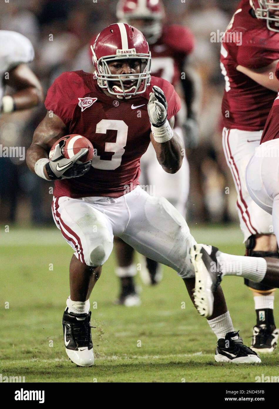 Alabama running back Trent Richardson (3) rushed for 109 yards and