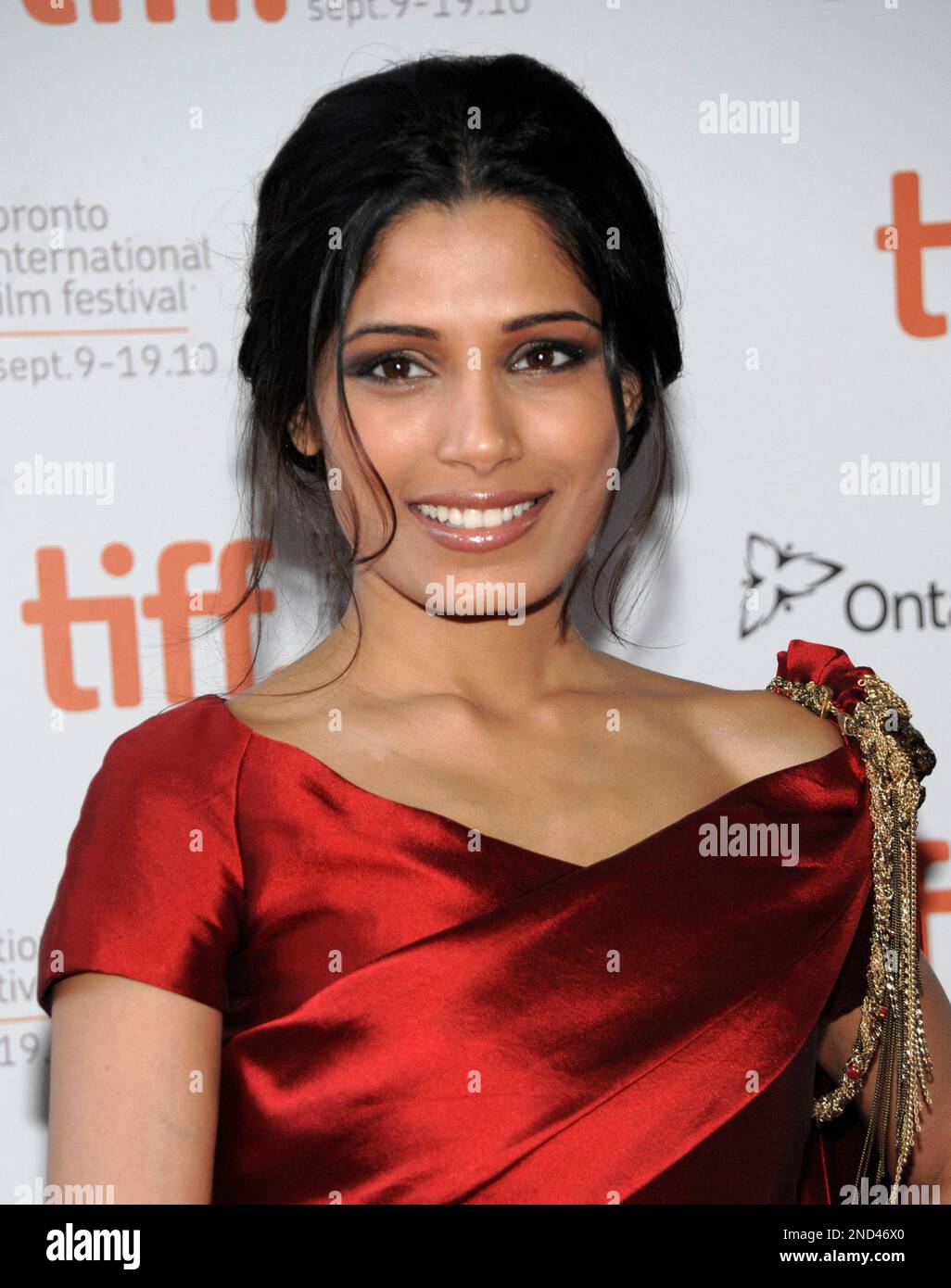 Freida Actress Freida Pinto arrives at the premiere of the feature film