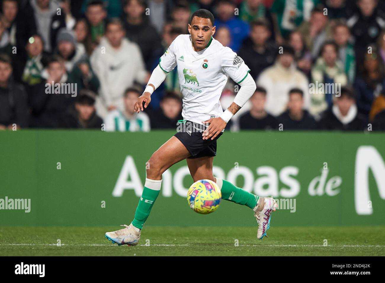 Jordi Mboula of Real Racing Club in action during the La Liga Smartbank  match between Real Racing Club and CD Tenerife at El Sardinero Stadium on  Janu Stock Photo - Alamy