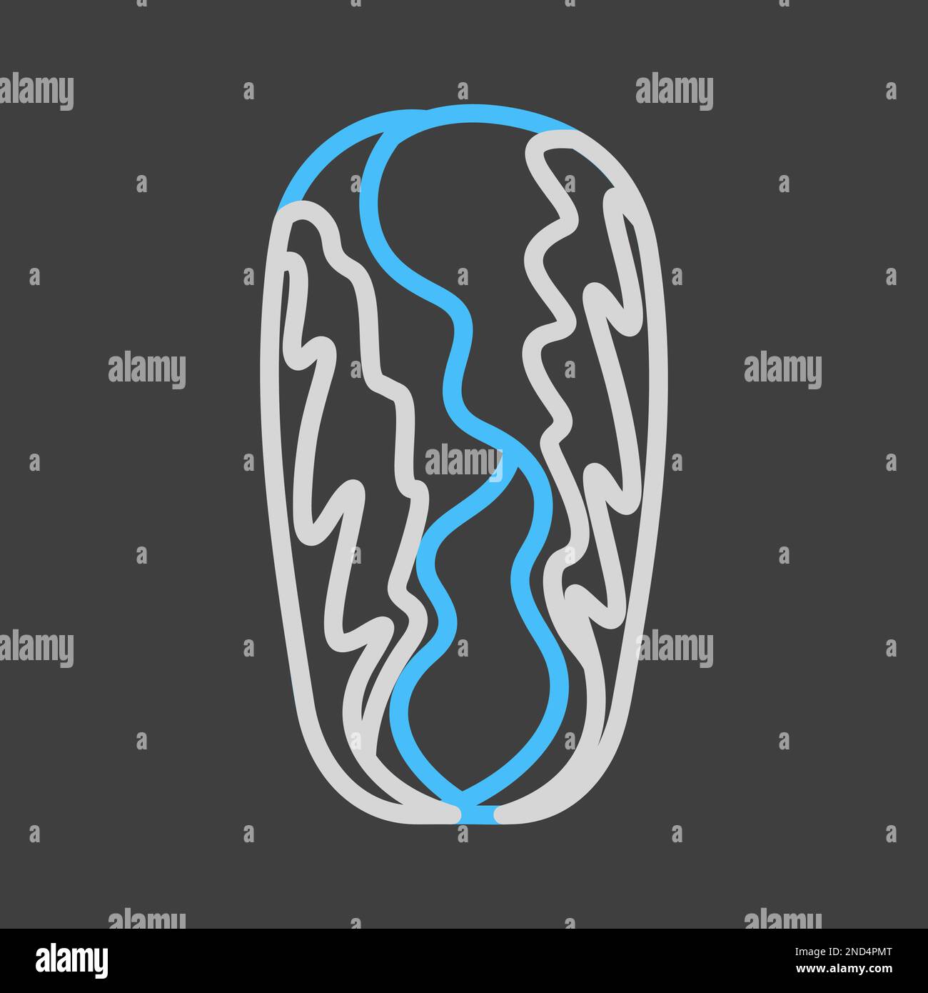 Chinese cabbage isolated vector on dark background icon. Vegetable sign ...