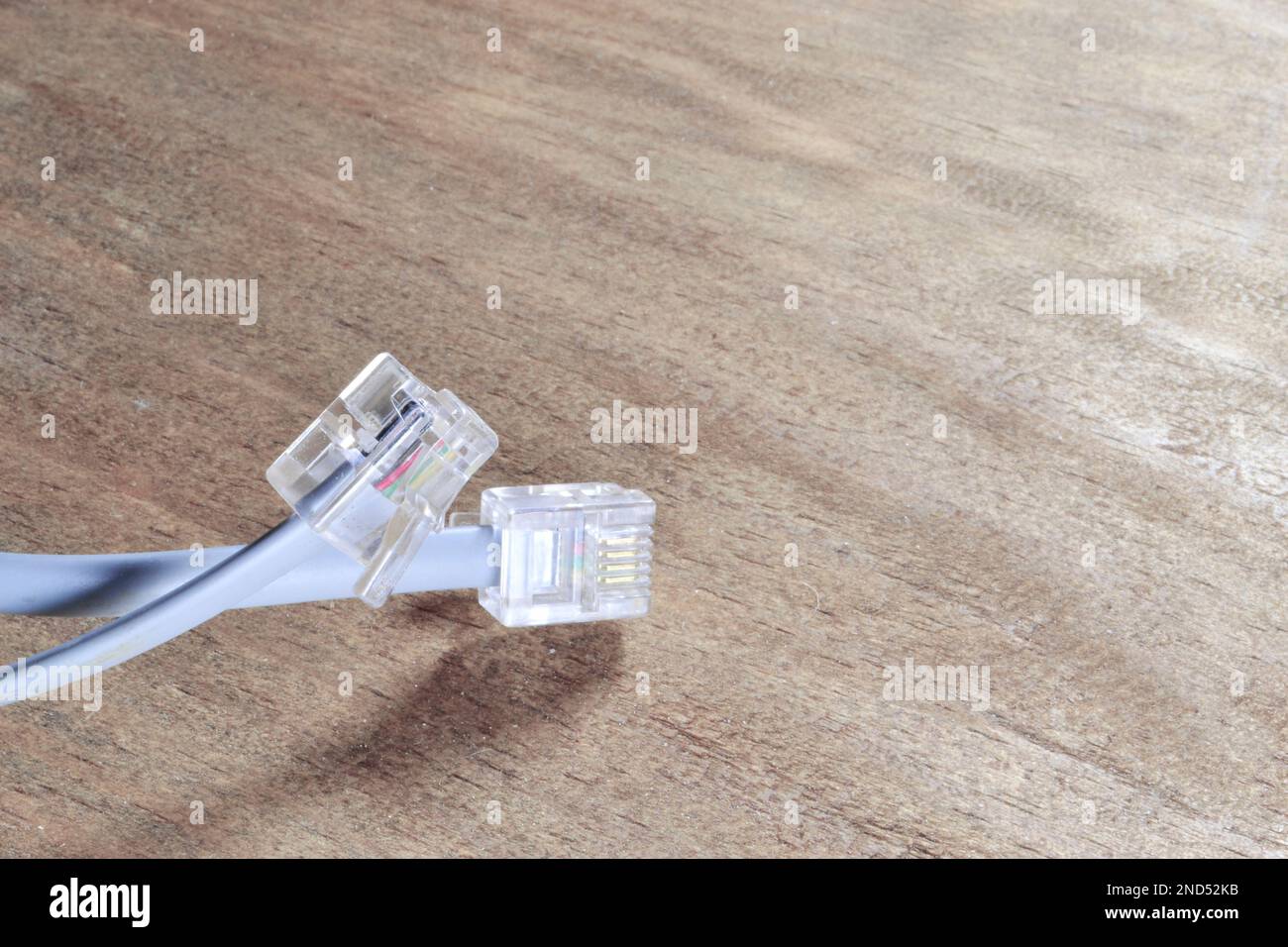 modem and cable connection Stock Photo Alamy