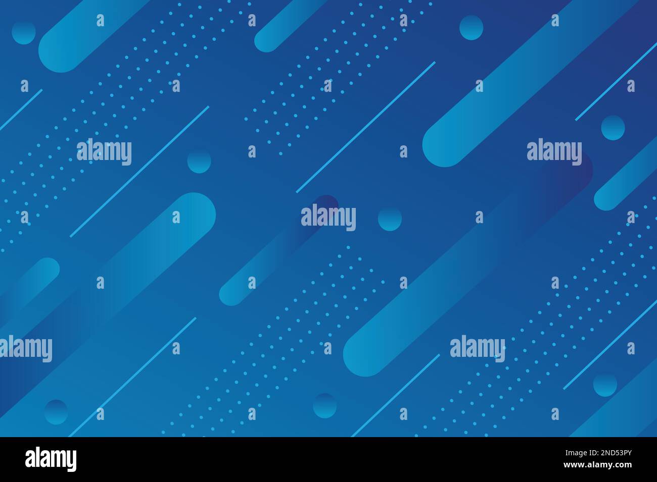 Blue color geometric background. Dynamic shapes composition. Stock Vector