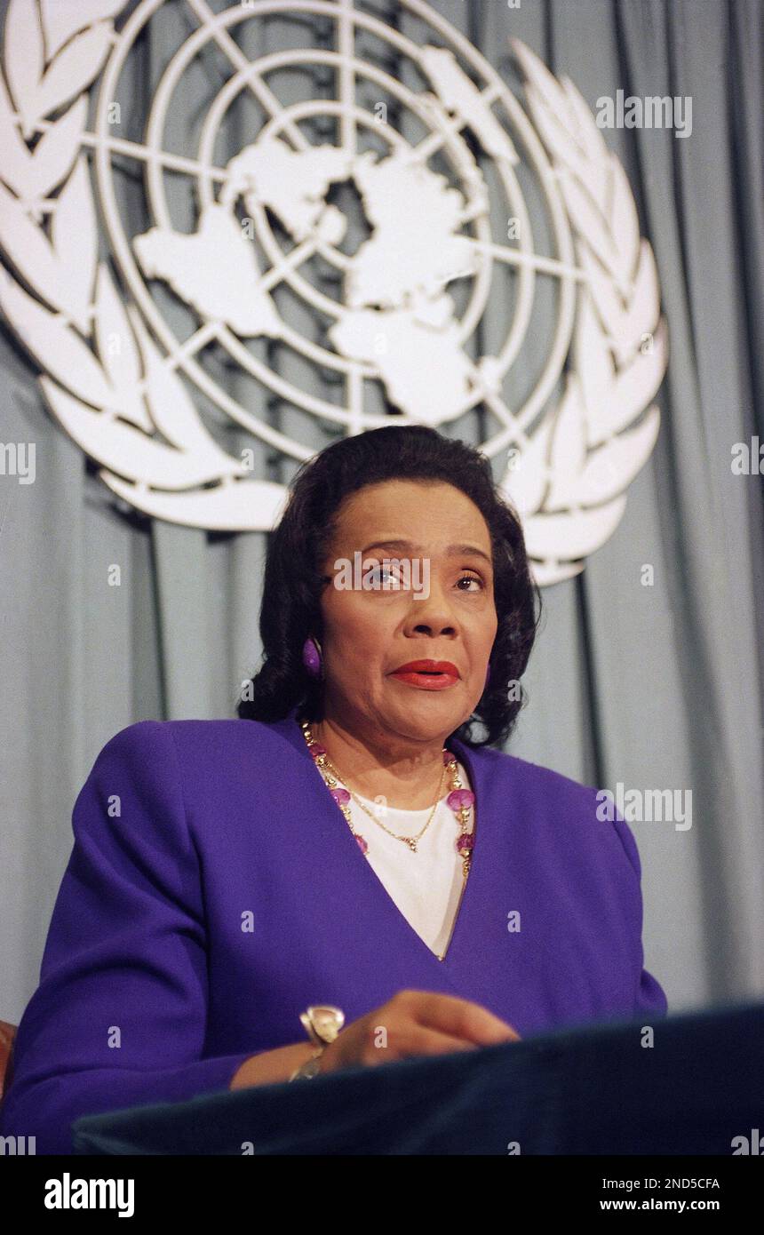 Coretta Scott King wife of Martin Luther King, Jr November 1993. (AP ...