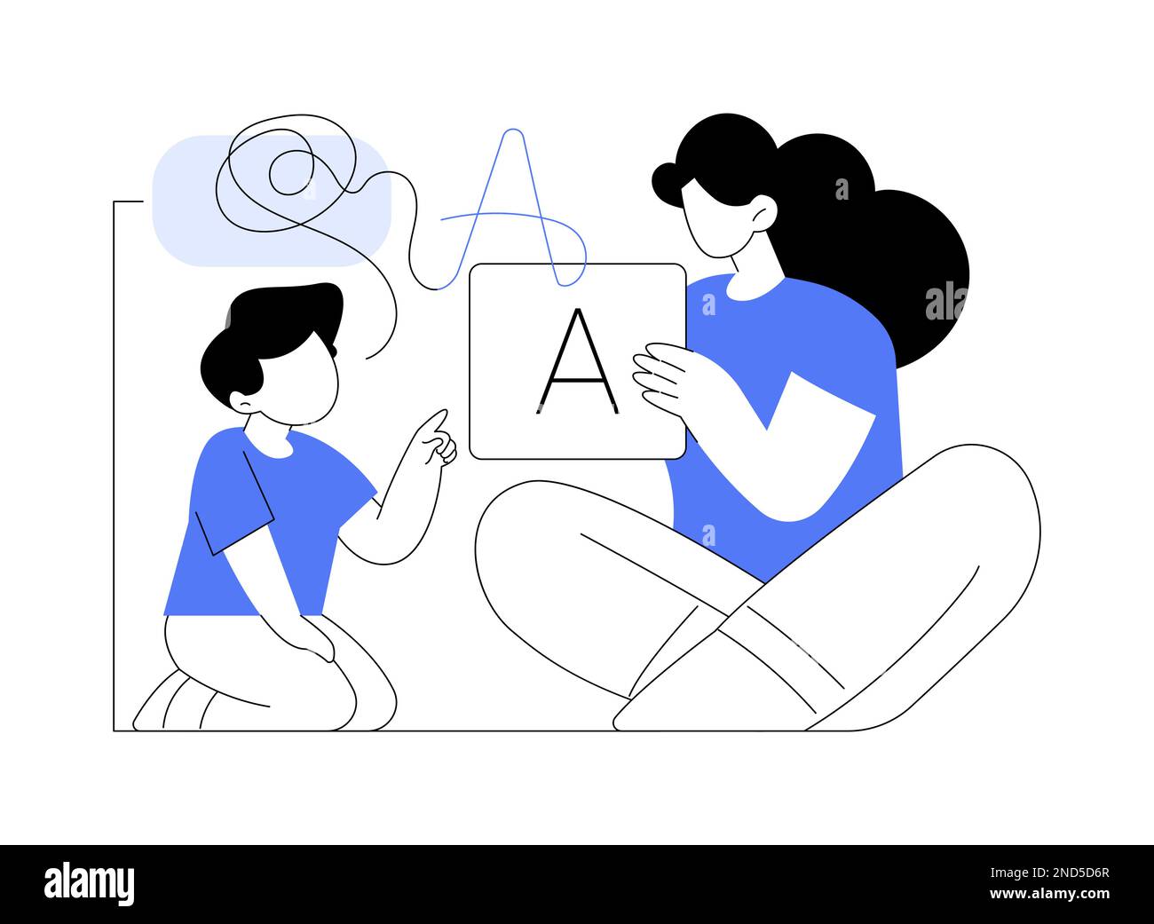 Speech therapy abstract concept vector illustration Stock Vector Image