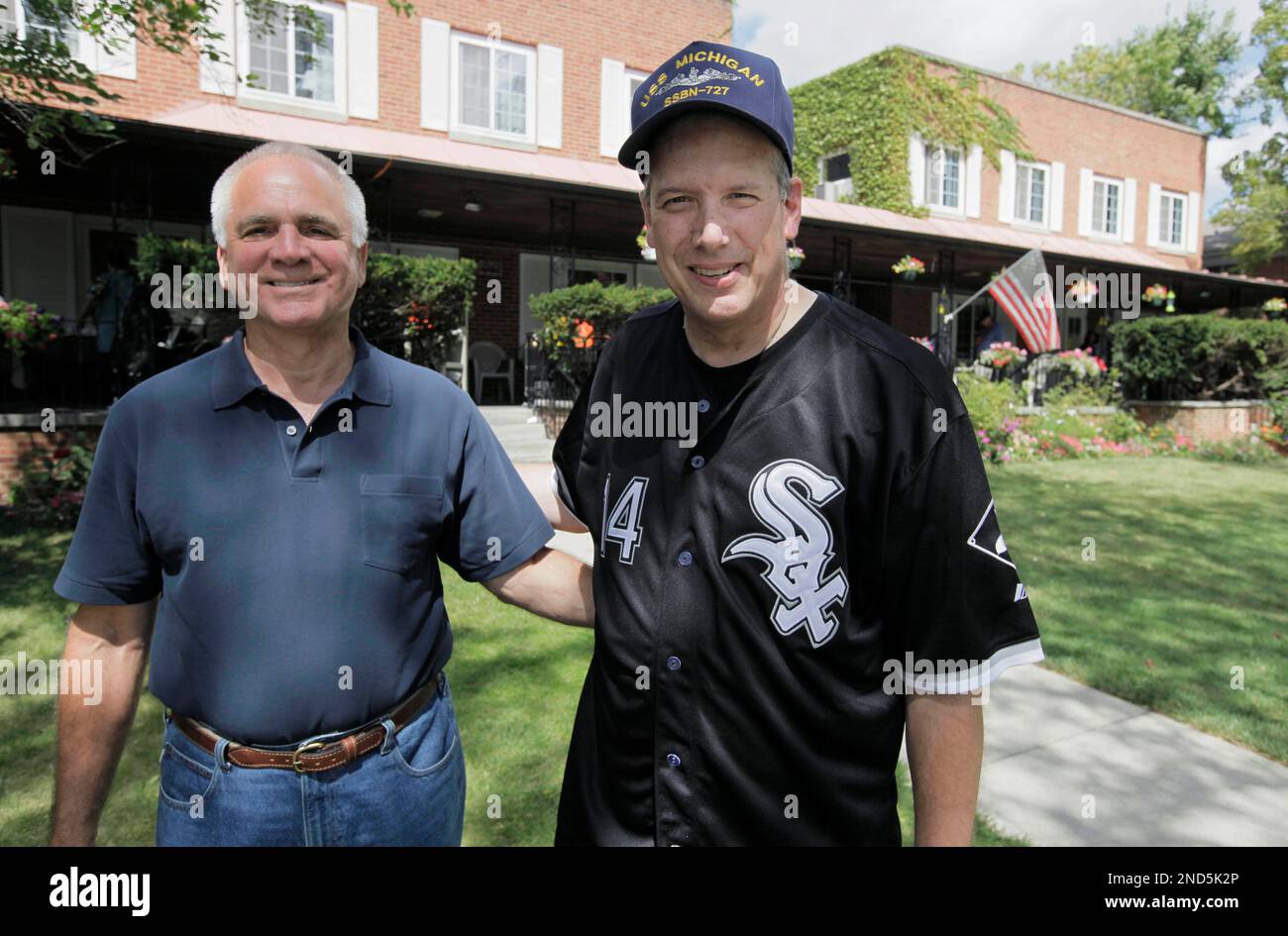 In this photo taken Sept. 3, 2010, Bruce Allen, left, and his