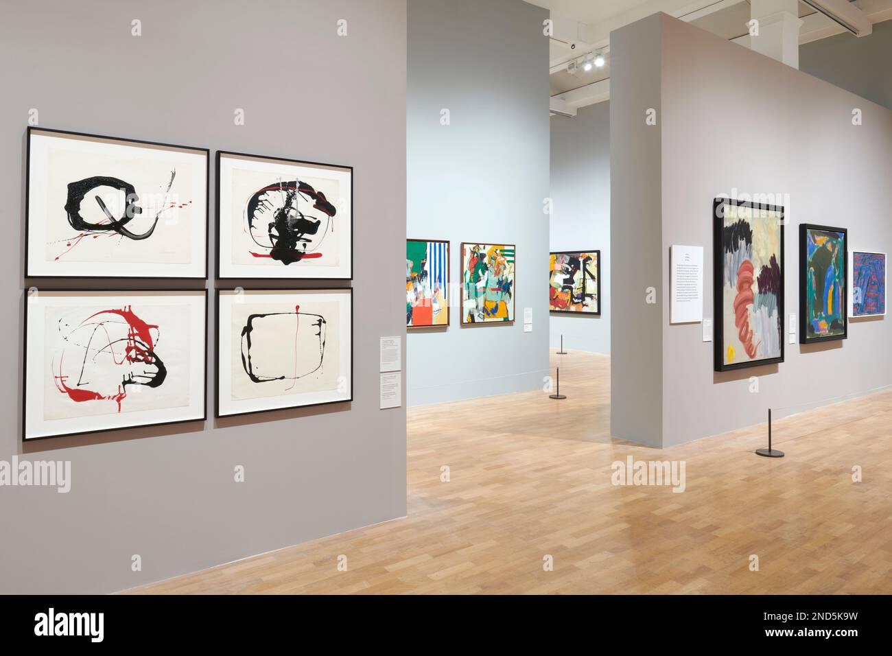 Installation views of Action, Gesture, Paint Women Artists and Global