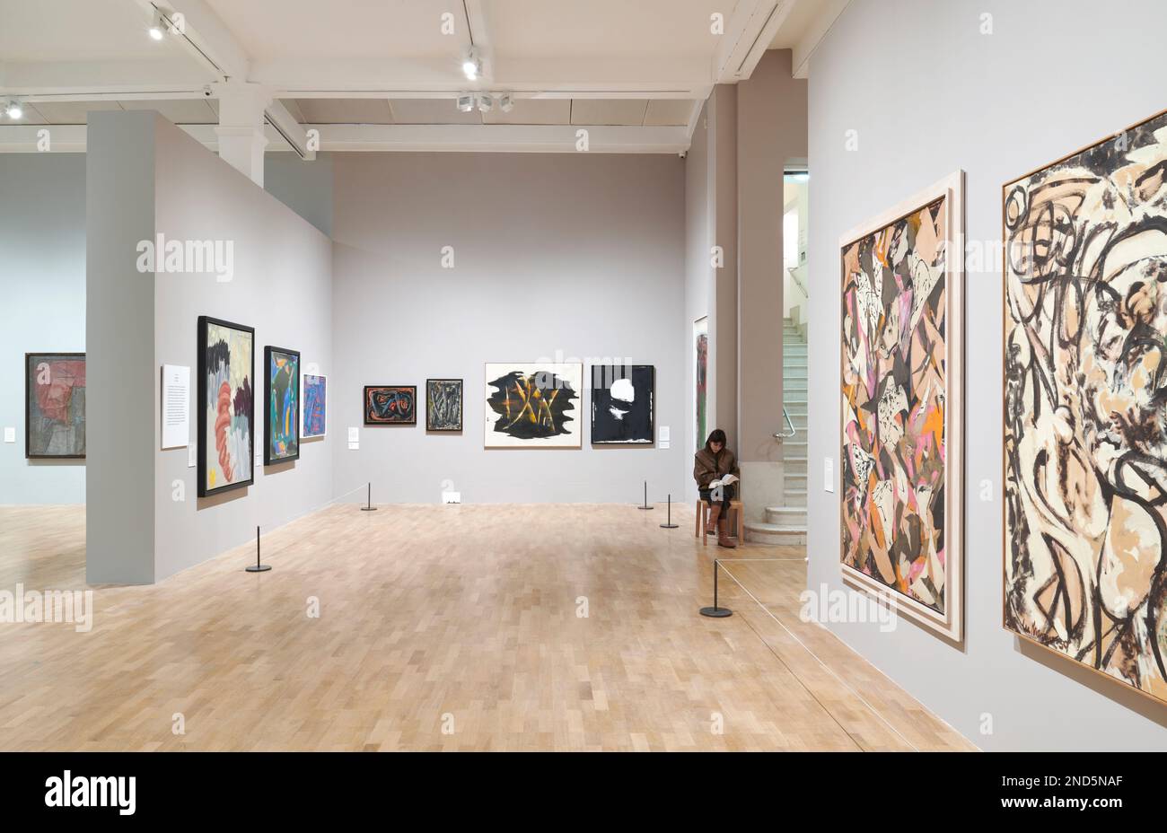 Installation views of Action, Gesture, Paint Women Artists and Global